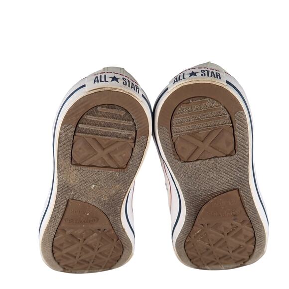 Converse Shoes Mens 11 Sneakers Chuck Taylor All Star Canvas White Low Lace Up - Picture 10 of 11